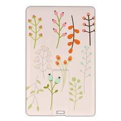 Boho Pattern Berries Flowers Nature Name Card Style USB Flash Drive from ArtsNow.com Front