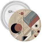 Boho Abstract Architecture 3  Buttons