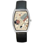 Boho Abstract Architecture Barrel Style Metal Watch