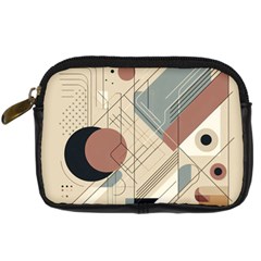 Boho Abstract Architecture Digital Camera Leather Case from ArtsNow.com Front