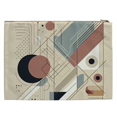 Boho Abstract Architecture Cosmetic Bag (XXL) from ArtsNow.com Back