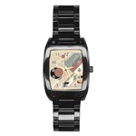 Boho Abstract Architecture Stainless Steel Barrel Watch