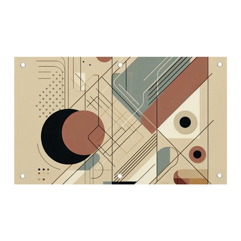 Boho Abstract Architecture Banner and Sign 5  x 3  from ArtsNow.com Front