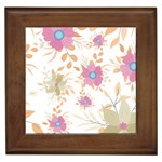 Flowers Blossom Spring Garden Framed Tile