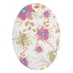 Flowers Blossom Spring Garden Ornament (Oval)