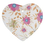 Flowers Blossom Spring Garden Ornament (Heart)