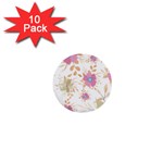 Flowers Blossom Spring Garden 1  Mini Buttons (10 pack) 