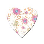 Flowers Blossom Spring Garden Heart Magnet