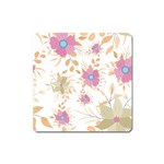 Flowers Blossom Spring Garden Square Magnet