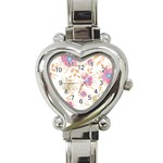 Flowers Blossom Spring Garden Heart Italian Charm Watch