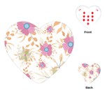 Flowers Blossom Spring Garden Playing Cards Single Design (Heart)