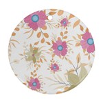 Flowers Blossom Spring Garden Round Ornament (Two Sides)