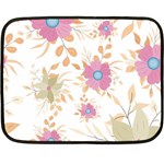 Flowers Blossom Spring Garden Fleece Blanket (Mini)