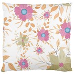 Flowers Blossom Spring Garden Large Premium Plush Fleece Cushion Case (One Side)