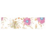 Flowers Blossom Spring Garden Oblong Satin Scarf (16  x 60 )