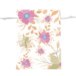 Flowers Blossom Spring Garden Lightweight Drawstring Pouch (XL)