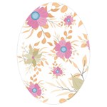 Flowers Blossom Spring Garden UV Print Acrylic Ornament Oval