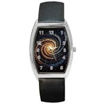 Galaxy Background Star Barrel Style Metal Watch