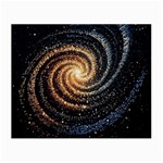 Galaxy Background Star Small Glasses Cloth (2 Sides)