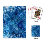 Blue Christmas Tree Branch Texture, Winter Texture, Tree Texture, Tree Branches Playing Cards Single Design (Rectangle)