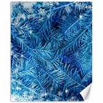 Blue Christmas Tree Branch Texture, Winter Texture, Tree Texture, Tree Branches Canvas 16  x 20 