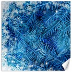 Blue Christmas Tree Branch Texture, Winter Texture, Tree Texture, Tree Branches Canvas 20  x 20 