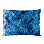 Blue Christmas Tree Branch Texture, Winter Texture, Tree Texture, Tree Branches Pillow Case