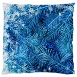 Blue Christmas Tree Branch Texture, Winter Texture, Tree Texture, Tree Branches Standard Premium Plush Fleece Cushion Case (One Side)