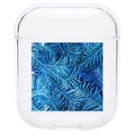 Blue Christmas Tree Branch Texture, Winter Texture, Tree Texture, Tree Branches Hard PC AirPods 1/2 Case