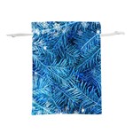 Blue Christmas Tree Branch Texture, Winter Texture, Tree Texture, Tree Branches Lightweight Drawstring Pouch (S)