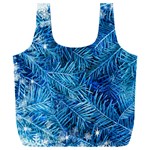 Blue Christmas Tree Branch Texture, Winter Texture, Tree Texture, Tree Branches Full Print Recycle Bag (XXL)