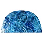 Blue Christmas Tree Branch Texture, Winter Texture, Tree Texture, Tree Branches Anti Scalding Pot Cap