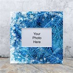 Blue Christmas Tree Branch Texture, Winter Texture, Tree Texture, Tree Branches White Box Photo Frame 4  x 6 