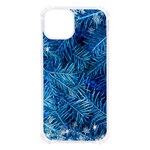 Blue Christmas Tree Branch Texture, Winter Texture, Tree Texture, Tree Branches iPhone 13 TPU UV Print Case