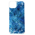 Blue Christmas Tree Branch Texture, Winter Texture, Tree Texture, Tree Branches iPhone 15 TPU UV Print Case