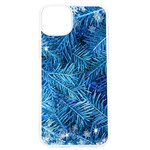 Blue Christmas Tree Branch Texture, Winter Texture, Tree Texture, Tree Branches iPhone 15 Pro TPU UV Print Case