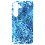 Blue Christmas Tree Branch Texture, Winter Texture, Tree Texture, Tree Branches Samsung Galaxy S24 6.2 Inch Black TPU UV Case