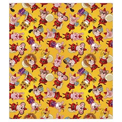 Cartoon Xmas Characters Pattern Drawstring Pouch (Medium) from ArtsNow.com Front