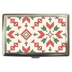 Christmas Texture, New Year, Red-green Christmas Ornament Texture Cigarette Money Case