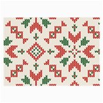 Christmas Texture, New Year, Red-green Christmas Ornament Texture Large Glasses Cloth