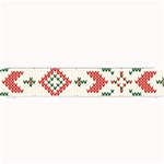 Christmas Texture, New Year, Red-green Christmas Ornament Texture Small Bar Mat