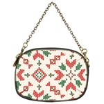 Christmas Texture, New Year, Red-green Christmas Ornament Texture Chain Purse (Two Sides)