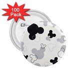 Mickey Mouse, Black, Classic, Cute, Disne 2.25  Buttons (100 pack) 