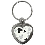 Mickey Mouse, Black, Classic, Cute, Disne Key Chain (Heart)