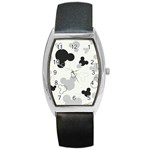 Mickey Mouse, Black, Classic, Cute, Disne Barrel Style Metal Watch