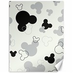 Mickey Mouse, Black, Classic, Cute, Disne Canvas 12  x 16 