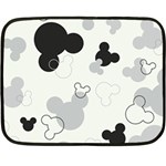 Mickey Mouse, Black, Classic, Cute, Disne Fleece Blanket (Mini)