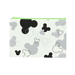 Mickey Mouse, Black, Classic, Cute, Disne Cosmetic Bag (Large) from ArtsNow.com Front