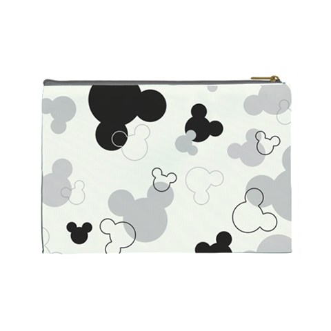 Mickey Mouse, Black, Classic, Cute, Disne Cosmetic Bag (Large) from ArtsNow.com Back