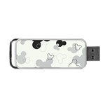 Mickey Mouse, Black, Classic, Cute, Disne Portable USB Flash (Two Sides)